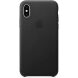 Оригінальний чохол Leather Case для Apple iPhone X / iPhone XS (MRWM2) - Black (353323B). Фото 1 з 4