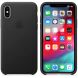 Оригінальний чохол Leather Case для Apple iPhone X / iPhone XS (MRWM2) - Black (353323B). Фото 2 з 4