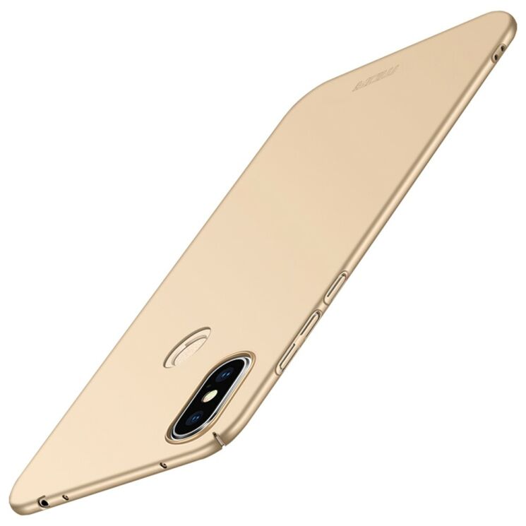 Пластиковый чехол MOFI Slim Shield для Xiaomi Redmi Note 6 / Note 6 Pro - Gold: фото 1 из 9