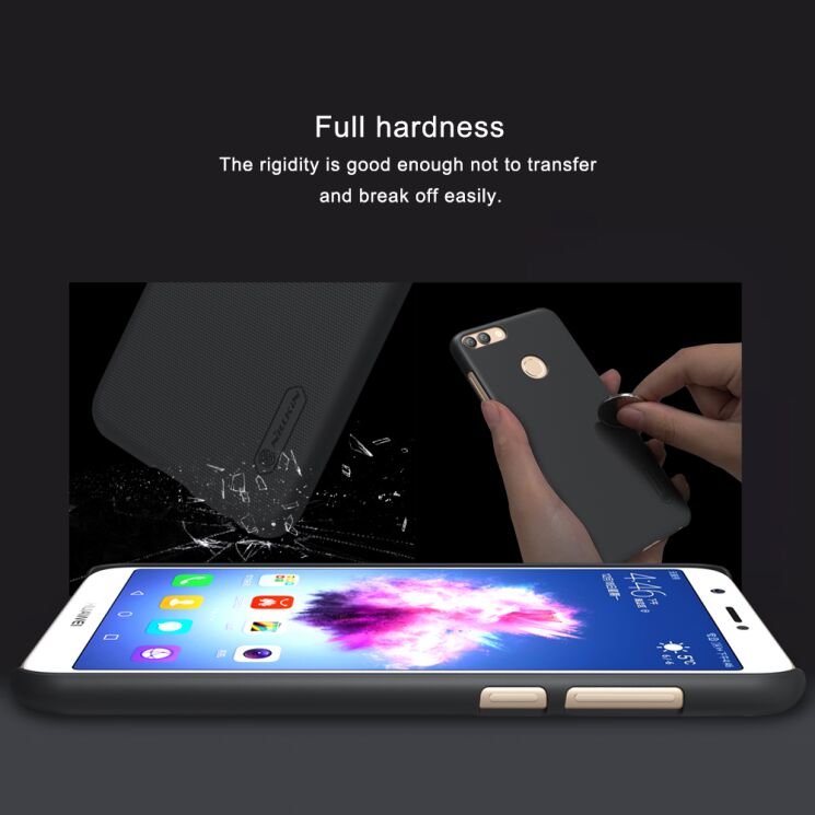 Пластиковый чехол NILLKIN Frosted Shield для Huawei P Smart - Black: фото 9 из 13