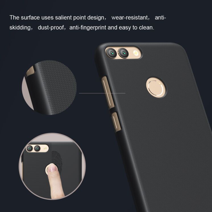 Пластиковый чехол NILLKIN Frosted Shield для Huawei P Smart - Black: фото 11 из 13