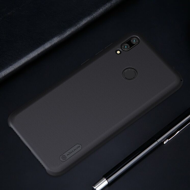 Пластиковый чехол NILLKIN Frosted Shield для Huawei Y7 (2019) - Black: фото 4 из 14