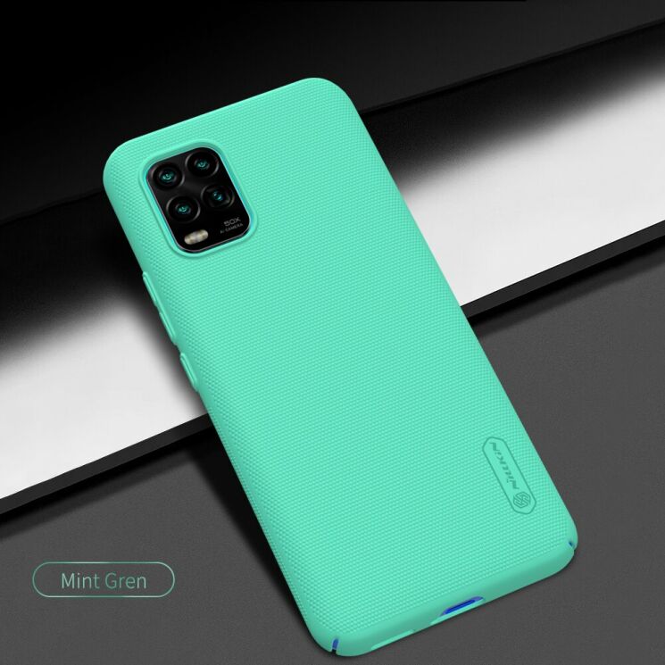 Пластиковый чехол NILLKIN Frosted Shield для Xiaomi Mi 10 Lite - Green: фото 7 из 20