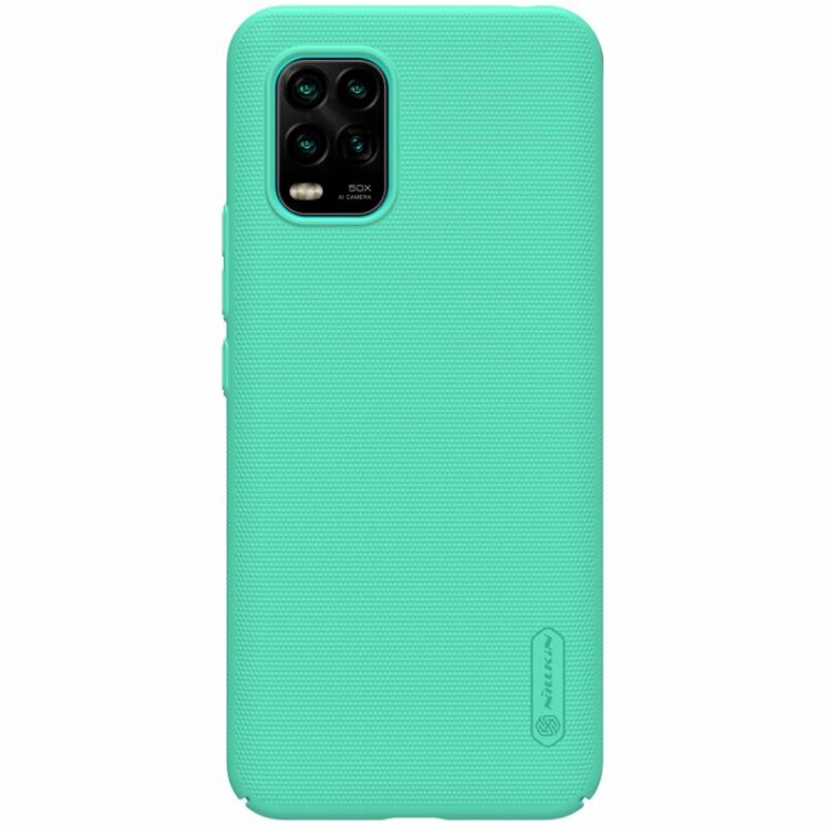 Пластиковый чехол NILLKIN Frosted Shield для Xiaomi Mi 10 Lite - Green: фото 2 из 20