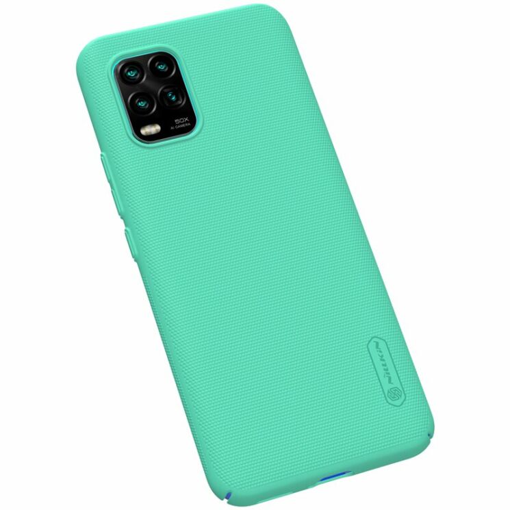 Пластиковый чехол NILLKIN Frosted Shield для Xiaomi Mi 10 Lite - Green: фото 6 из 20