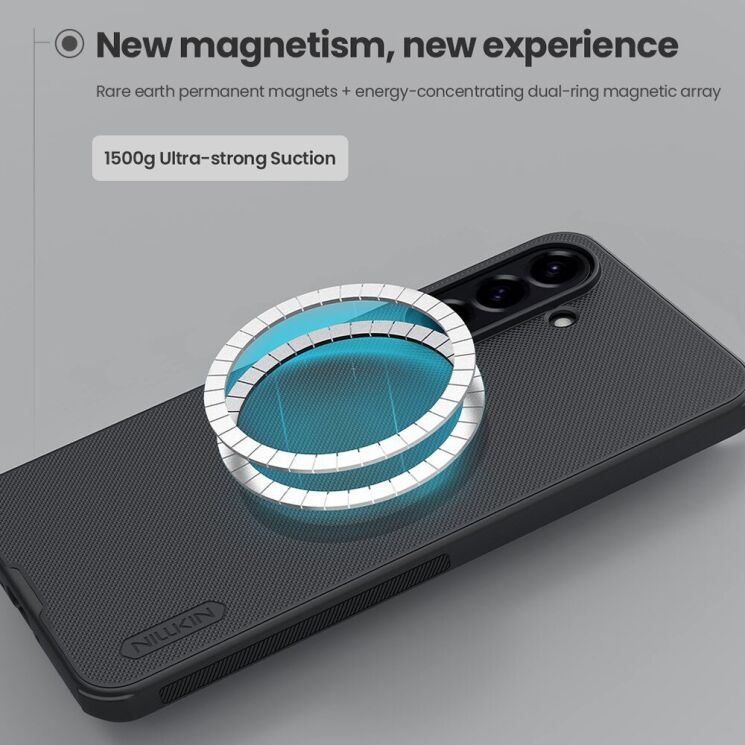 Пластиковий чохол NILLKIN Frosted Shield Pro Magnetic для Samsung Galaxy A56 (A566) - Black: фото 11 з 12