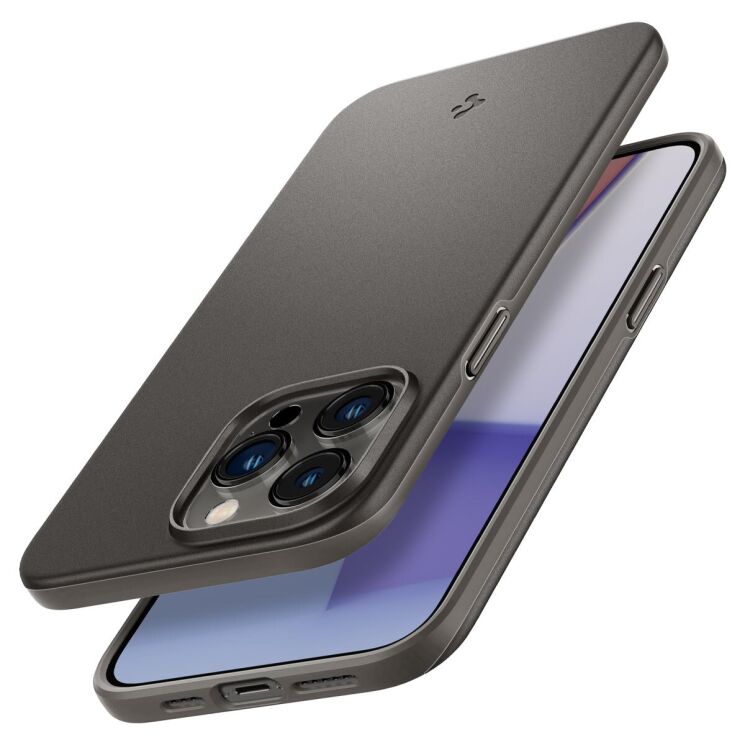 Защитный чехол Spigen (SGP) Thin Fit для Apple iPhone 14 Pro - Gunmetal: фото 2 из 15