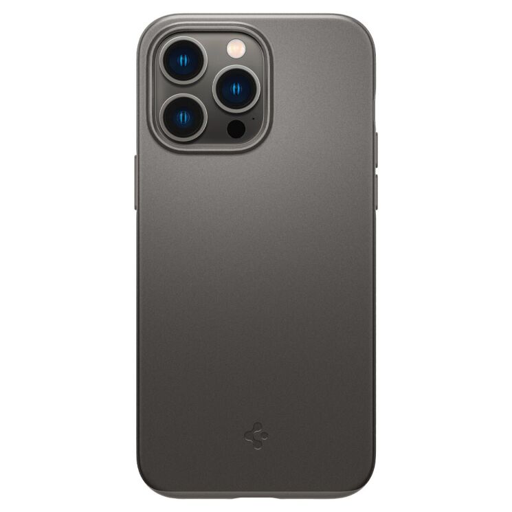 Защитный чехол Spigen (SGP) Thin Fit для Apple iPhone 14 Pro - Gunmetal: фото 4 из 15
