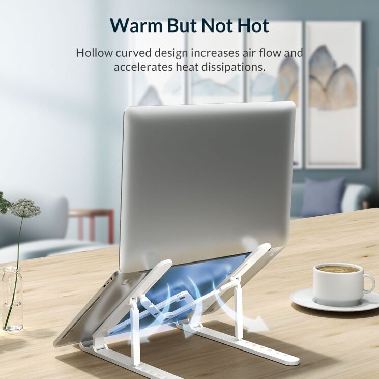 Подставка для ноутбука ORICO Portable Laptop Stand - Silver: фото 7 из 11