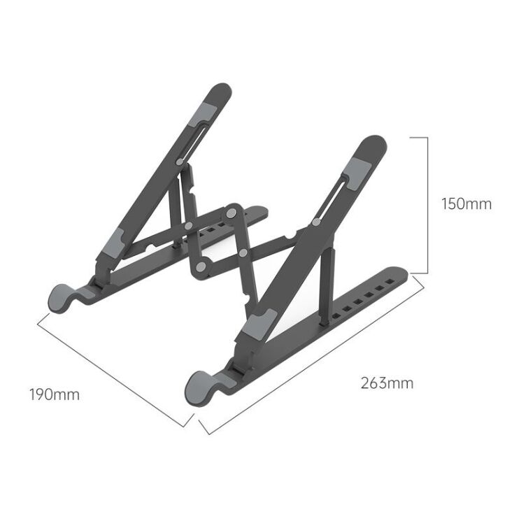 Подставка для ноутбука ORICO Portable Laptop Stand - Silver: фото 2 из 11
