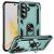 Противоударный чехол с подставкой Deexe Armor Case для Samsung Galaxy A57 (A576) - Blackish Green: фото 1 из 7