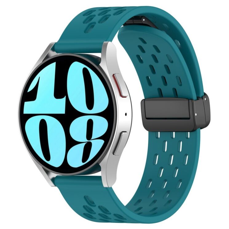 Ремінець Deexe Astra Strap для годинників з шириною кріплення 20мм - Navy Green: фото 4 з 11