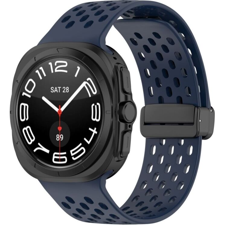 Ремешок Deexe Astra Strap для Samsung Galaxy Watch Ultra (47mm) - Midnight Blue: фото 4 из 9