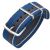 Ремешок Deexe Canvas Style для Samsung Galaxy Watch 42mm / Watch 3 41mm - Blue / Brown / White: фото 1 из 4