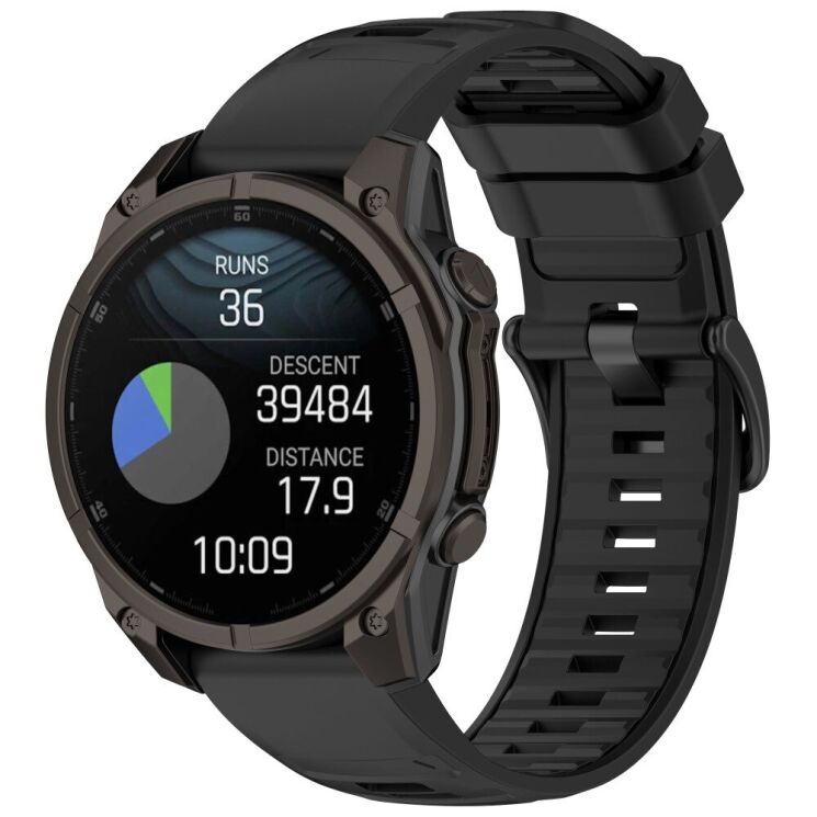Ремешок Deexe Dual Color для часов с шириной крепления 22мм - Black: фото 4 из 4