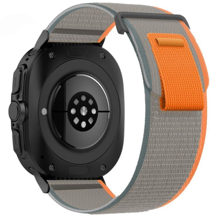 Ремешок Deexe Fastener Strap для Samsung Galaxy Watch Ultra (47mm) - Orange / Grey: фото 1 из 3
