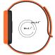 Ремешок Deexe Flexible Fit для Xiaomi Mi Smart Band 9 Active / Redmi Band 3 - Orange / White (371305WO). Фото 6 из 7
