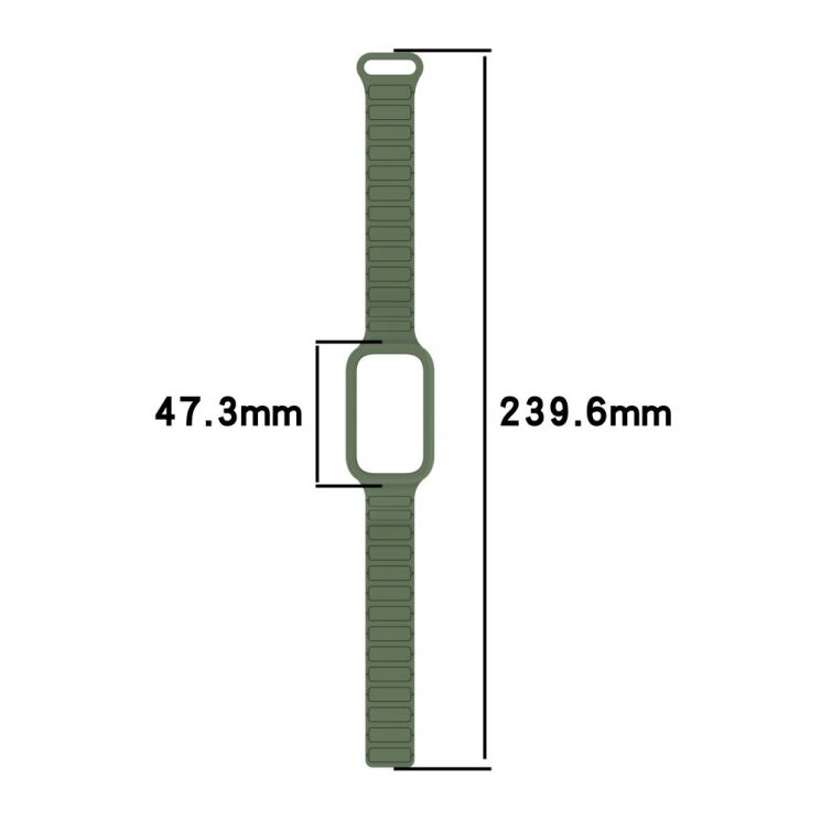 Ремешок Deexe Flexible Fit для Xiaomi Mi Smart Band 9 Active / Redmi Band 3 - Orange / White: фото 7 из 7