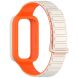 Ремешок Deexe Flexible Fit для Xiaomi Mi Smart Band 9 Active / Redmi Band 3 - Orange / White (371305WO). Фото 2 из 7
