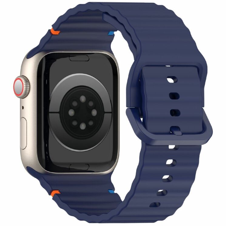 Ремінець Deexe Galaxy Strap для Apple Watch 42 (Series 10) / 41 / 40 / SE 40 / 38 - Navy Blue: фото 1 з 7