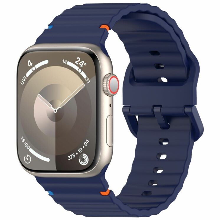 Ремінець Deexe Galaxy Strap для Apple Watch 42 (Series 10) / 41 / 40 / SE 40 / 38 - Navy Blue: фото 2 з 7