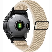 Ремешок Deexe Knitted Strap для Garmin Fenix 8 (47mm) / Fenix E (47mm) / Quatix 8 (47mm) - Apricot: фото 1 из 5