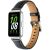 Ремінець Deexe Leather Strap для Samsung Galaxy Fit 3 - Black: фото 1 з 4
