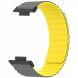 Ремешок Deexe Magnetic Band для Huawei Watch Fit 3 - Grey / Yellow (357110HY). Фото 3 из 3
