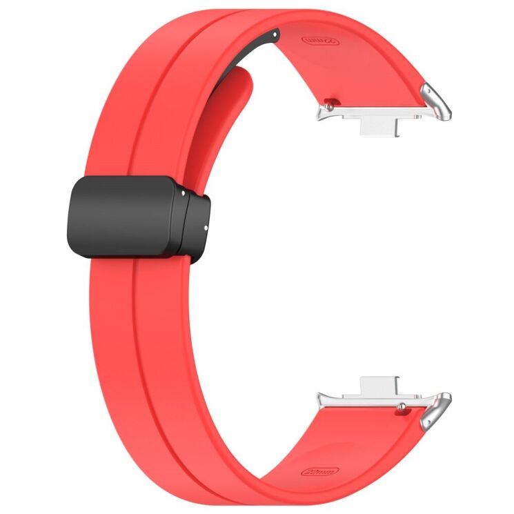 Ремешок Deexe Magnetic Braselet для Xiaomi Redmi Watch 4 / Mi Smart Band 8 Pro / Band 9 Pro - Red: фото 2 из 8