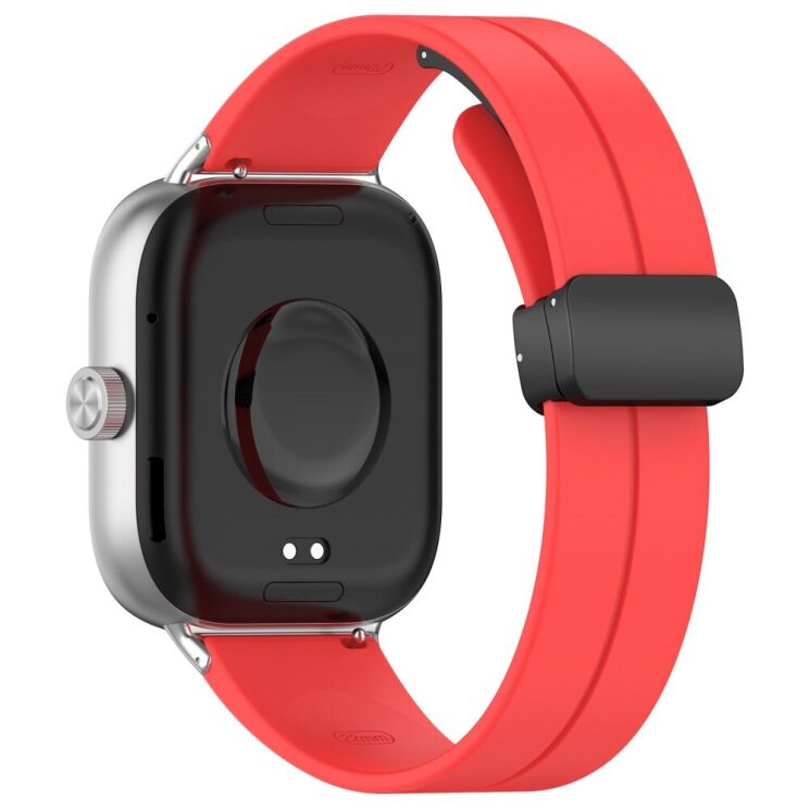 Ремешок Deexe Magnetic Braselet для Xiaomi Redmi Watch 4 / Mi Smart Band 8 Pro / Band 9 Pro - Red: фото 1 из 8
