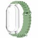 Ремешок Deexe Ocean Silicone для Xiaomi Mi Smart Band 8 - Light Green (326022LG). Фото 1 из 7