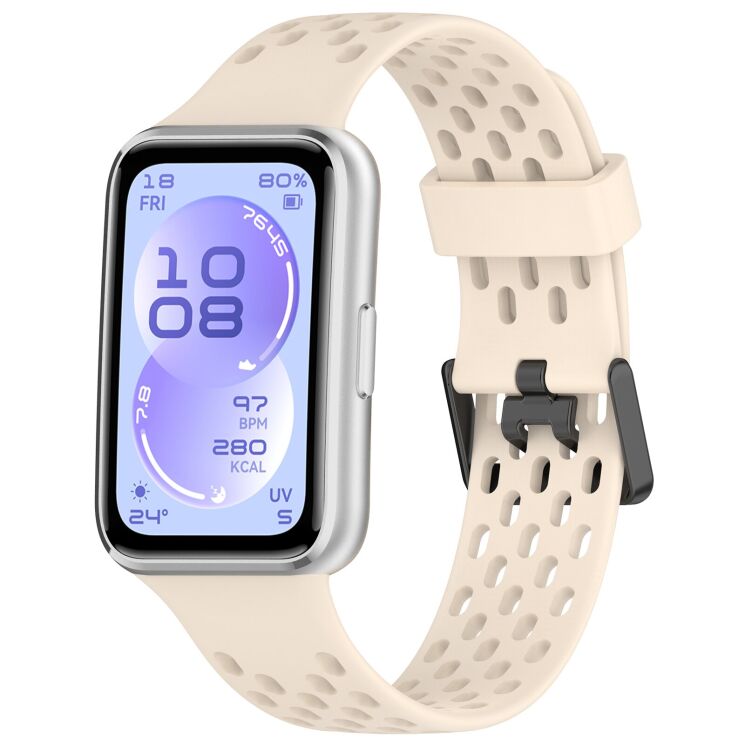 Ремешок Deexe Ocean Strap для Huawei Band 11 Pro / Band 11 - Ivory White: фото 4 из 9