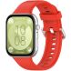 Ремінець Deexe Silicone Band для Huawei Watch Fit 3 / Fit 4 / Fit 4 Pro - Red (357126R). Фото 2 з 10