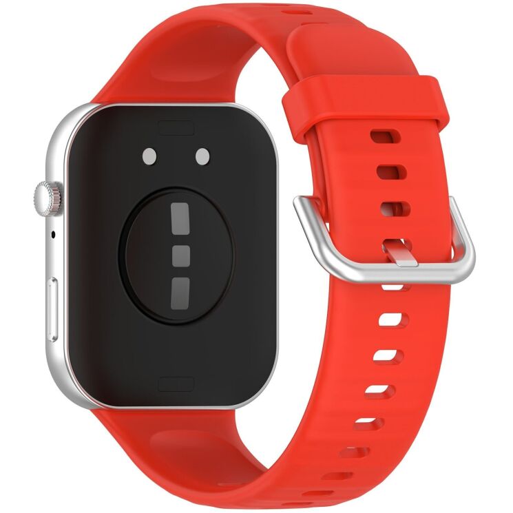 Ремінець Deexe Silicone Band для Huawei Watch Fit 3 / Fit 4 / Fit 4 Pro - Red: фото 1 з 10