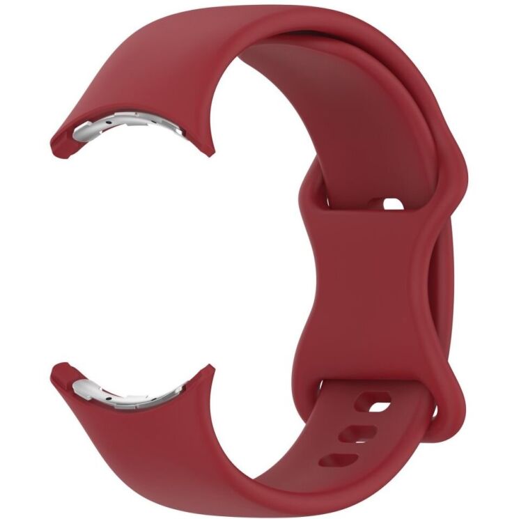 Ремешок Deexe Soft Touch для Google Pixel Watch 3 (45mm) - Wine Red: фото 3 из 5