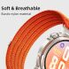 Ремешок Deexe Soft Weave для часов с шириной крепления 22мм - Orange (895561O). Фото 4 из 5