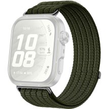 Ремешок Deexe Soft Weave для Huawei Watch Fit 4 Pro / Fit 4 / Fit 3 - Dark Green: фото 1 из 5