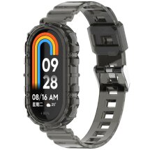 Ремешок Deexe Solid Color для Xiaomi Mi Smart Band 8 / 9 - Transparent Black: фото 1 из 9