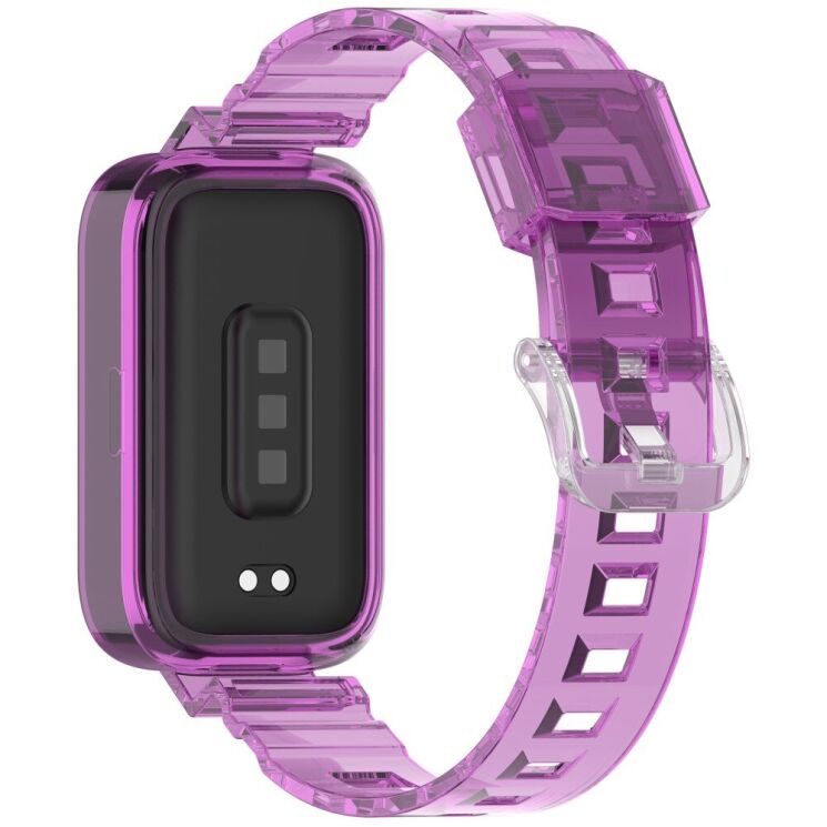 Ремешок Deexe Solid Color для Xiaomi Mi Smart Band 9 Active / Redmi Band 3 - Purple: фото 1 из 11