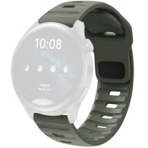 Ремінець Deexe Sport Band для годинників з шириною кріплення 20 мм - Grey Green: фото 1 з 3