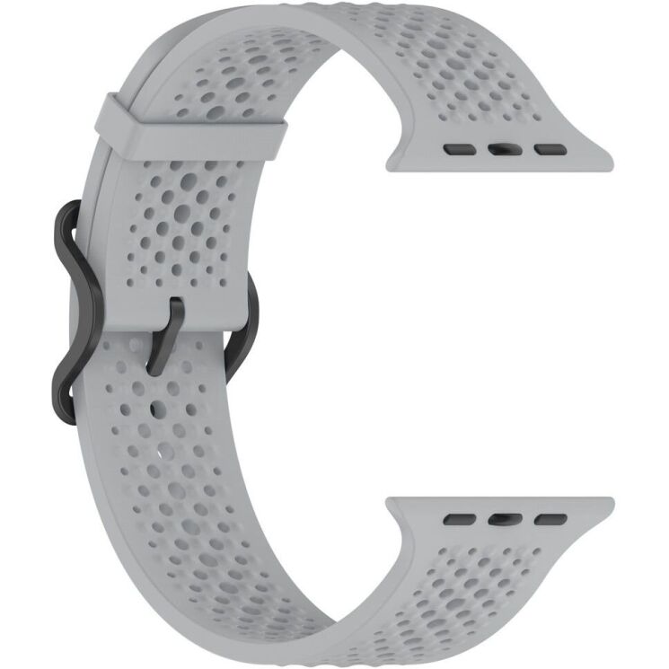 Ремінець Reframe Holes Fit для Apple Watch 49 / 46 / 45 / 44 / SE 44 / 42 (Series 1-3) / Ultra / Ultra 2 - Light Grey: фото 3 з 7