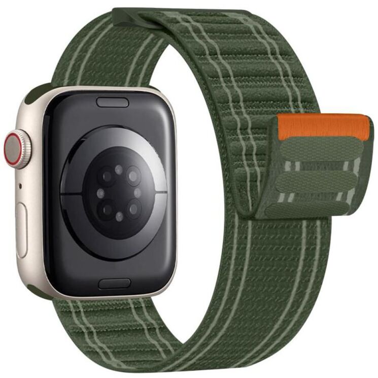 Ремінець Reframe Magic Tape для Apple Watch 49 / 46 / 45 / 44 / SE 44 / 42 (Series 1-3) / Ultra / Ultra 2 / Ultra 3 - Army Green: фото 1 з 6