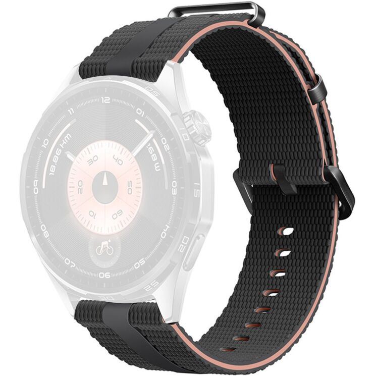 Ремінець Reframe Sport Linear для годинників з шириною кріплення 22мм - Black / Pink: фото 1 з 9