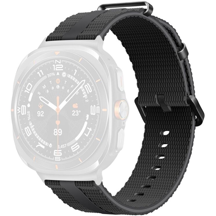 Ремешок Reframe Sport Linear для Samsung Galaxy Watch Ultra (47mm) / Ultra (2025) - Black / Grey (358074BH) Ремешок Reframe Sport Linear для Samsung Galaxy Watch Ultra (47mm) / Ultra (2025) - Black / Grey: фото 1 из 5
