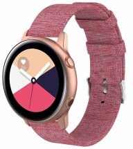 Ремінець UniCase Cloth Texture для Samsung Watch Active / Active 2 40mm / Active 2 44mm - Pink: фото 1 з 4