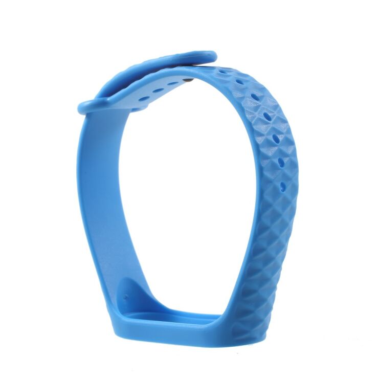 Ремінець UniCase Rhombus Texture для Xiaomi Mi Band 3 - Blue: фото 3 з 6