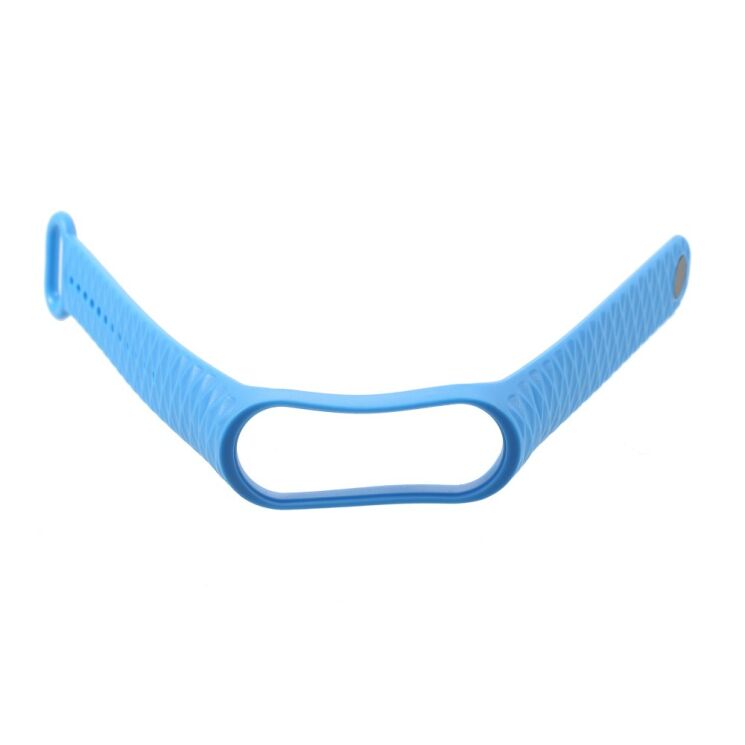 Ремінець UniCase Rhombus Texture для Xiaomi Mi Band 3 - Blue: фото 5 з 6