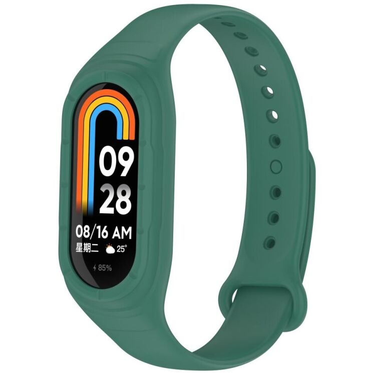 Ремешок UniCase Silicone Strap для Xiaomi Mi Smart Band 8 - Green: фото 2 из 6