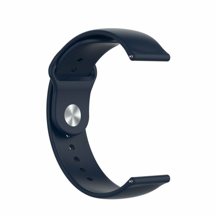 Ремешок UniCase Silicone Strap для Xiaomi Mi Watch (Chinese) - Navy Blue: фото 3 из 7