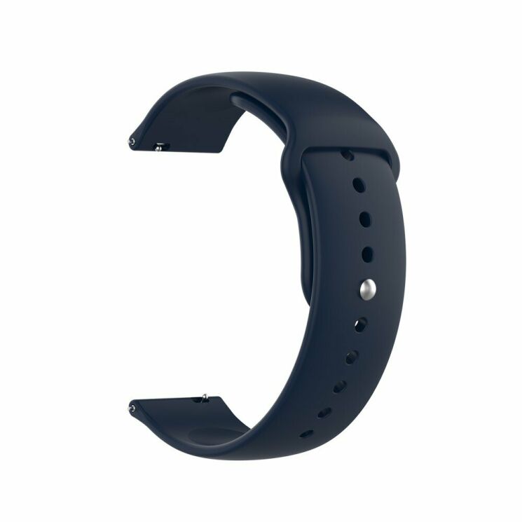 Ремешок UniCase Silicone Strap для Xiaomi Mi Watch (Chinese) - Navy Blue: фото 4 из 7